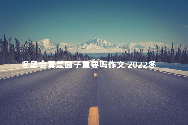 冬奥会真是面子重要吗作文 2022冬奥会作文600字